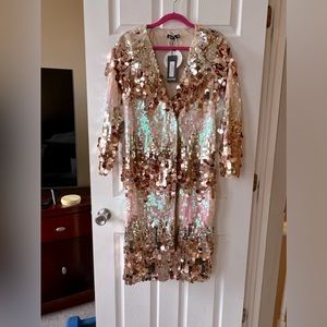 Super sexy sequin wrap dress.